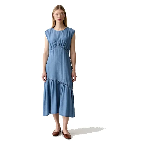 DKNY sukienka letnia z lyocellu