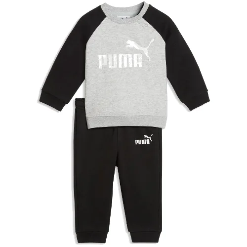 dla dzieci Hood Puma Minicats Ess Raglan Crew Set Fl Inf