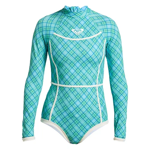 Długi rękaw Jednoczęściowy kostium kąpielowy dla Kobiety GO GIRL SURF Zielony