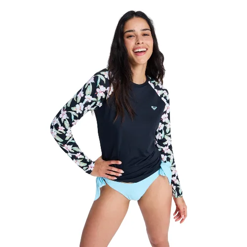 Długi rękaw Rash Vest dla Kobiety LS LYCRA Czarny