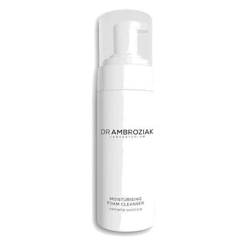 DR AMBROZIAK LABORATORIUM Moisturising Foam Cleanser Pianki do twarzy 150 ml Biały