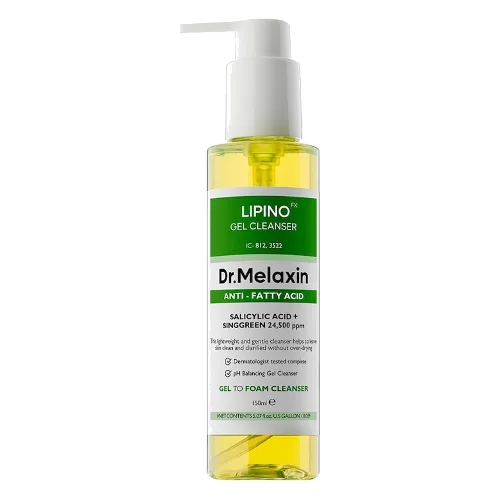 DR. MELAXIN DR.MELAXIN Lipino żel oczyszczający do twarzy dla cery tłustej, 150 ml Żele do mycia twarzy