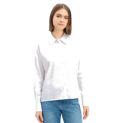 Drykorn bluzka koszulowa - Cloelia Kobiety Bawełna biały