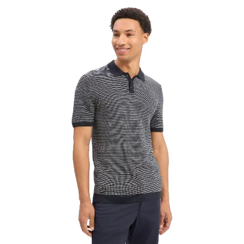 Drykorn koszulka polo z dzianiny - Triton Mężczyźni Bawełna (100%) niebieski, XXL