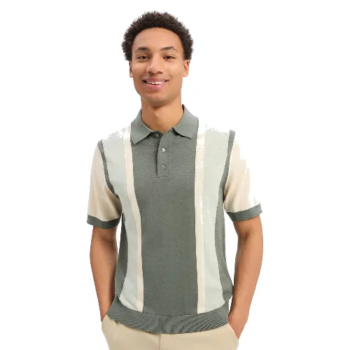 Drykorn sweter z krótkim rękawem - Tamian Mężczyźni Bawełna (100%) zielony, XL