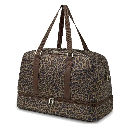 Duża Torba weekendowa Philadelphia Collection - print panterka