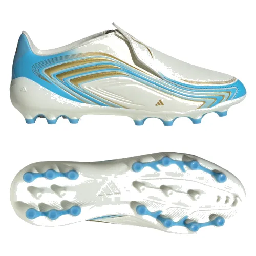 Dziecięce buty piłkarskie F50 Messi League Laceless na sztuczną nawierzchnię