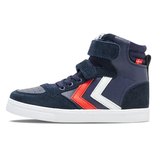 Dziecięce skórzane trenery Hummel Slimmer Stadil High