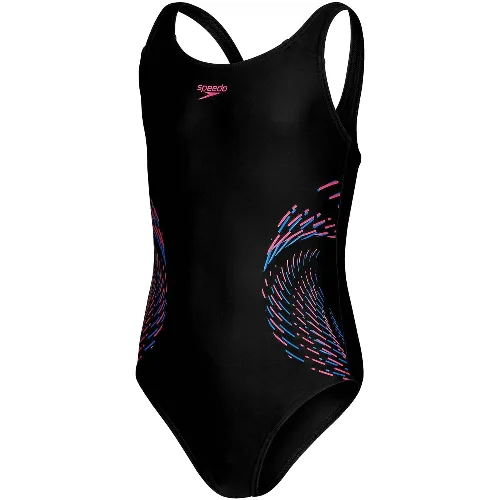 Dziewczęcy jednoczęściowy kostium kąpielowy Speedo Eco Plastisol Placem Muscleb