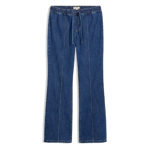 Dżinsy bootcut ze średnim stanem, wygodny pas
