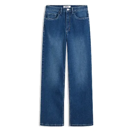 Dżinsy wide leg, high-waist
