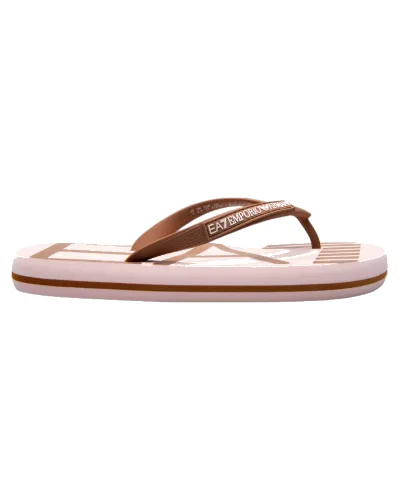 EA7 EMPORIO ARMANI Brązowe japonki