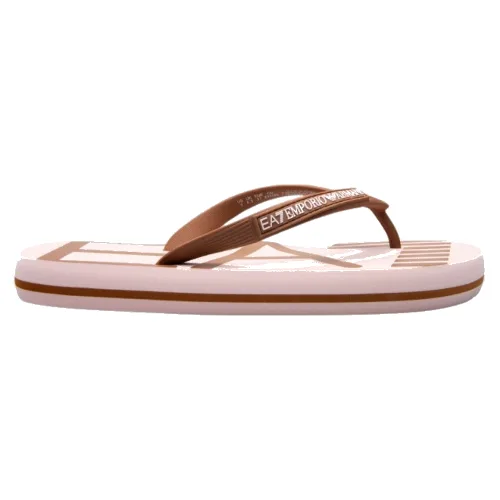 EA7 EMPORIO ARMANI Brązowe japonki