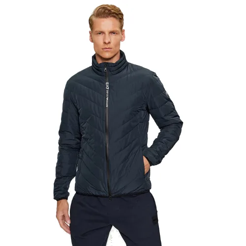 EA7 Emporio Armani Kurtka puchowa 8NPB13 PNE1Z 1578 Granatowy Regular Fit