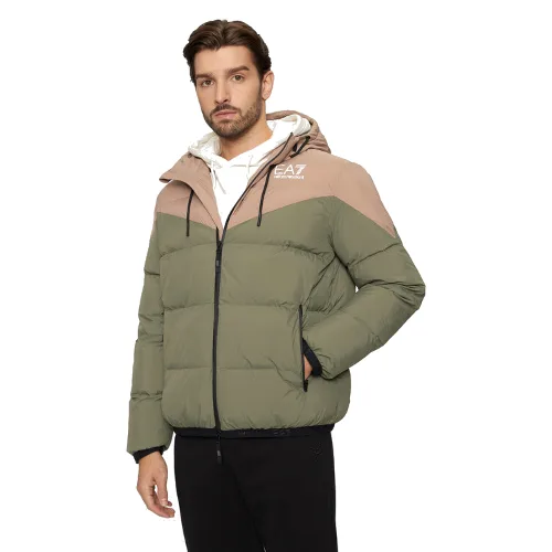 EA7 Emporio Armani Kurtka zimowa 6DPB30 PNDOZ 1846 Zielony Regular Fit