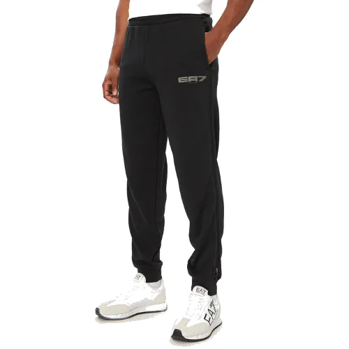 EA7 Emporio Armani Spodnie dresowe 7M002140 AF12660 U8134 Czarny Regular Fit