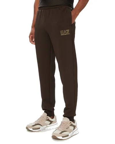 EA7 Emporio Armani Spodnie dresowe 7M002248 AF26242 U6027 Brązowy ciemny Regular Fit