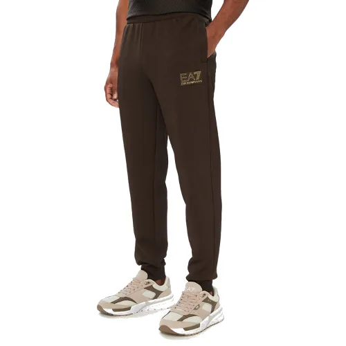 EA7 Emporio Armani Spodnie dresowe 7M002248 AF26242 U6027 Brązowy ciemny Regular Fit