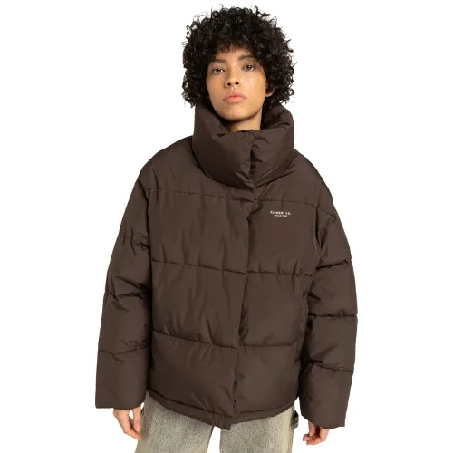 Element Kurtka zimowa Aspen Puffer ELJJK00129 Brązowy Regular Fit