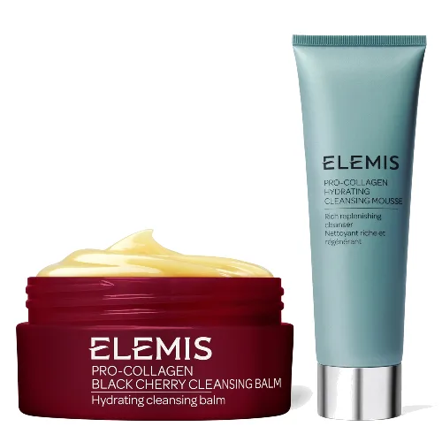 Elemis Pro-Collagen Hydrating Cleansing Mousse and Cleansing Balm Bundle (Various Aromatics) - Black Cherry
