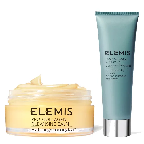 Elemis Pro-Collagen Hydrating Cleansing Mousse and Cleansing Balm Bundle (Various Aromatics) - Original