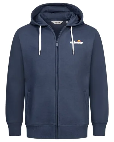 ellesse Klemerio Full Zip Mężczyźni Rozpinana bluza z kapturem SOP23857-Granatowy