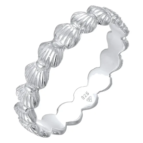 Elli Damska obrączka muszla morska plaża lato w srebrze 925 Sterling Silver Pierścionki 1 ct Damski