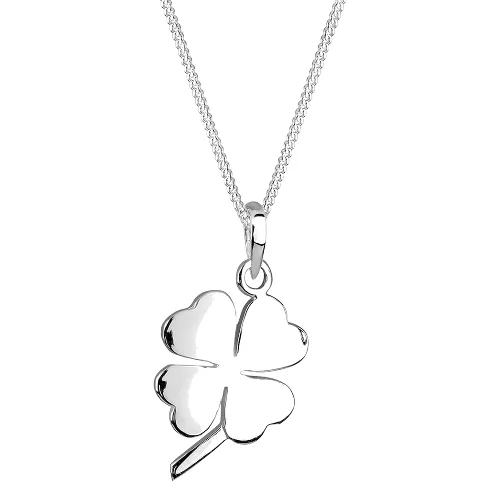 Elli Damska zawieszka koniczyna, nowoczesny talizman na szczęście, ze srebra 925 Sterling Silver. Naszyjniki 1 ct Damski