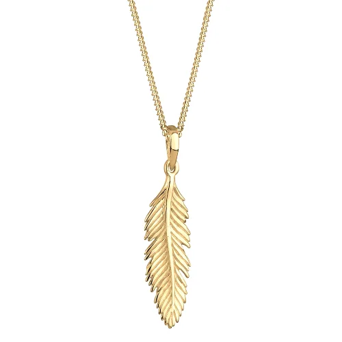 Elli Damska zawieszka z piórami Boho Festival w srebrze próby 925 Sterling Silver Naszyjniki 1 ct Damski