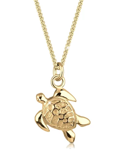 Elli Damska zawieszka żółw pancerka Sun srebro 925 Sterling Silver Naszyjniki 1 ct Damski