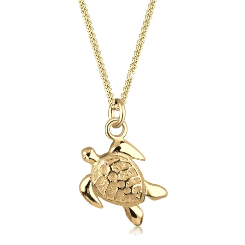 Elli Damska zawieszka żółw pancerka Sun srebro 925 Sterling Silver Naszyjniki 1 ct Damski