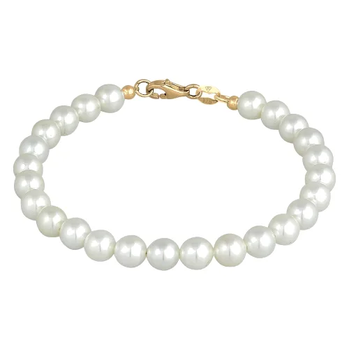 Elli Damski Classic z perłami w srebrze próby 925 Sterling Silver Bransoletki 1 ct