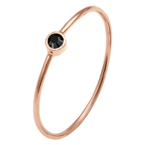 Elli Damski do łączenia minimalistyczny filigranowy z kryształami w srebrze 925 Sterling Silver Pierścionki 1 ct