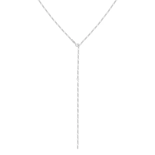 Elli Damski Figaro łańcuszek Y Trend regulowany w srebrze 925 Sterling Silver Naszyjniki 1 ct