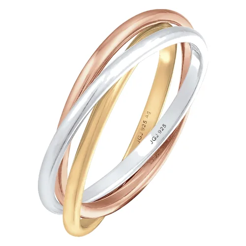 Elli Damski pierścionek Wrap Trini Look Basic Minimal w srebrze 925 Sterling Silver Pierścionki 1 ct