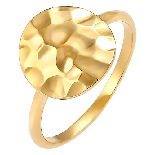 Elli Damski pierścionek z kutą płytką srebro 925 Sterling Silver Pierścionki 1 ct