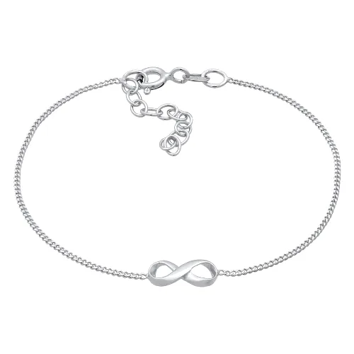Elli Damski symbol nieskończoności w srebrze próby 925 Bransoletki 1 ct