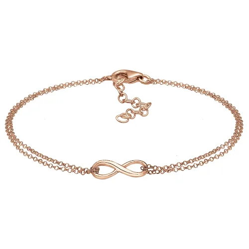 Elli Damski symbol nieskończoności w srebrze próby 925 Sterling Silver Bransoletki 1 ct