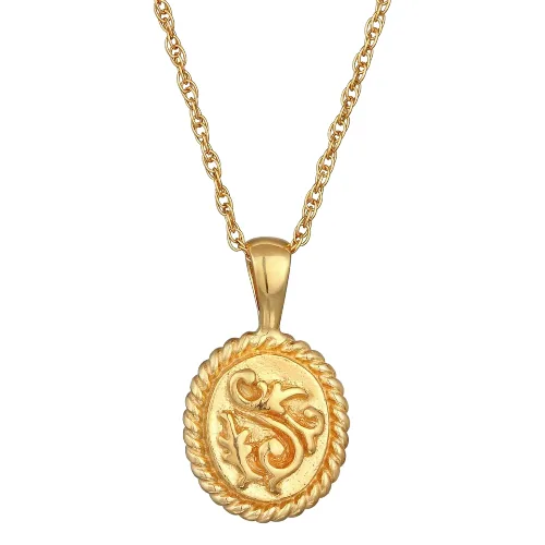 Elli Damski wisior ornamentowy Vintage Design ze srebra 925 Sterling Silver pozłacany Naszyjniki 1 ct