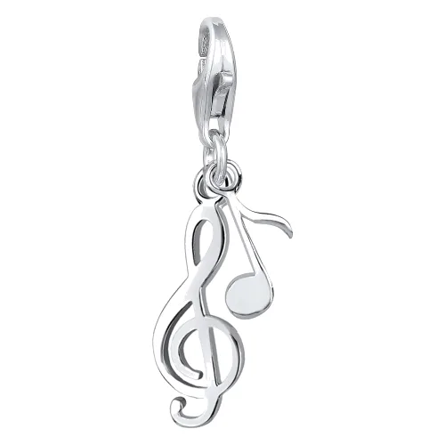 Elli Damski wisiorek klucz wiolinowy ze srebra próby 925 Sterling Silver Naszyjniki 1 ct