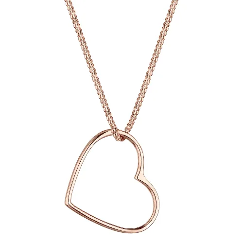 Elli Damski wisiorek Serce Basic wykonany ze srebra próby 925 Sterling Silver Naszyjniki 1 ct
