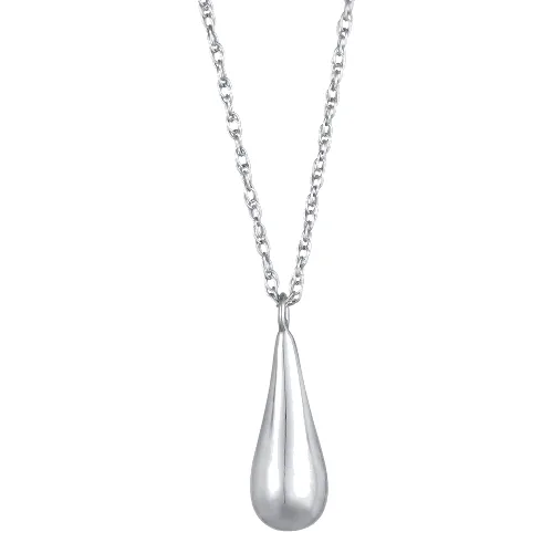 Elli Damski wisiorek skręcony kropla ze srebra próby 925 Sterling Silver Naszyjniki 1 ct