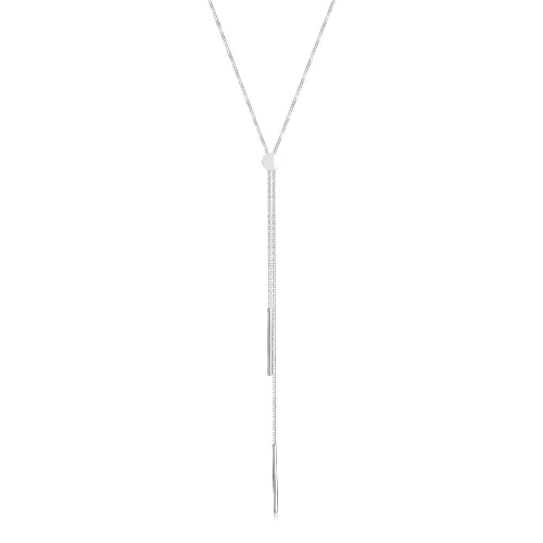 Elli Damski Y-łańcuszek Geo Basic Trend Blogger ze srebra próby 925 Sterling Silver 82910 Naszyjniki 1 ct