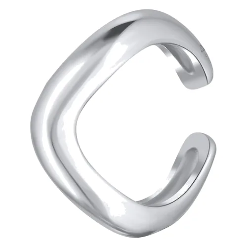 Elli Damskie kolczyki nausznice fale ze srebra próby 925 Sterling Silver Kolczyki 1 ct