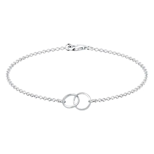 Elli Damskie obrączki Geo Minimal ze srebra próby 925 Sterling Silver Bransoletki 1 ct