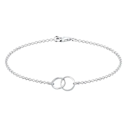 Elli Damskie obrączki Geo Minimal ze srebra próby 925 Sterling Silver Bransoletki 1 ct