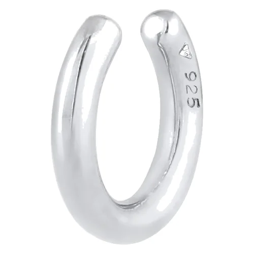 Elli Panie Earcuff Single Basic Look in 925 Sterling Silver Plated. Kolczyki 1 ct Damski