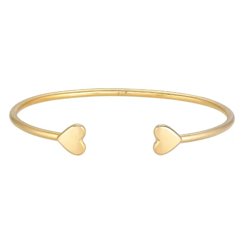 Elli PREMIUM Damska bransoletka Otwarte Serce Symbol Minimal Basic w srebrze próby 925 Sterling Silver Bransoletki 1 ct Damski