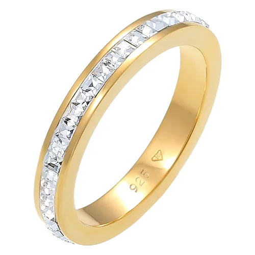 Elli PREMIUM Damski Bandring Elegant z kryształami w srebra próby 925 Pierścionki 1 ct