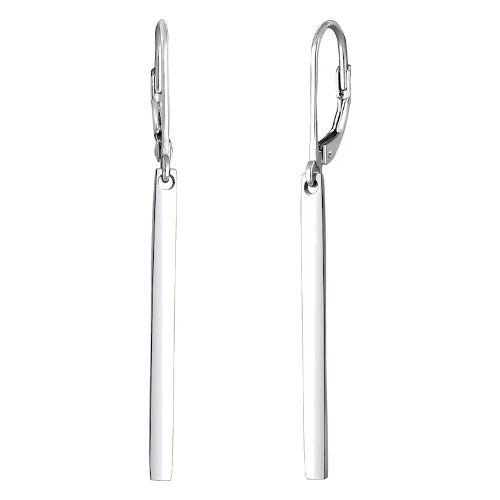 Elli Wisiorek damski Geo Look Basic Trend Blogger ze srebra próby 925 Sterling Silver Kolczyki 1 ct Damski